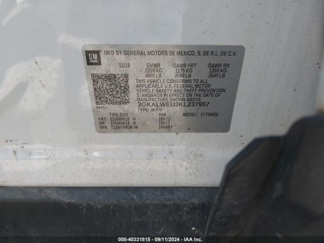 2019 GMC TERRAIN 3GKALWEU3KL237957 Photo 8