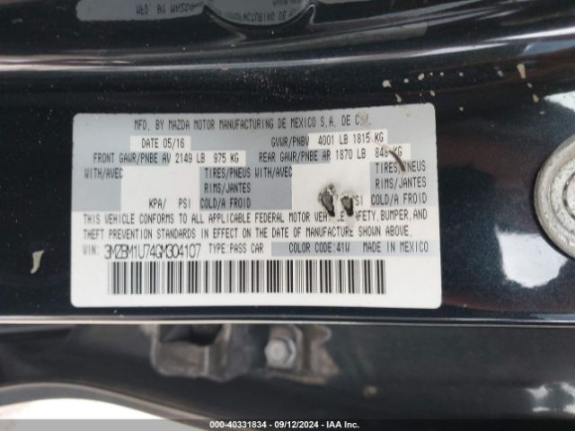 3MZBM1U74GM304107 Mazda Mazda3 I Sport
