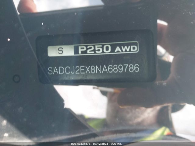 SADCJ2EX8NA689786 Jaguar F-pace S P250 Awd Automatic