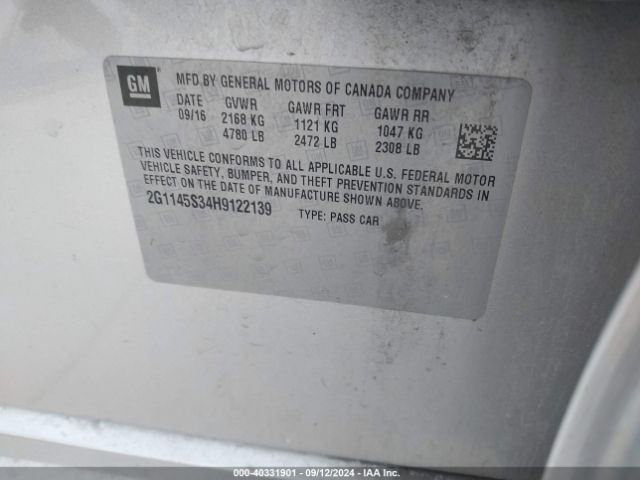 2G1145S34H9122139 Chevrolet IMPALA 2LZ