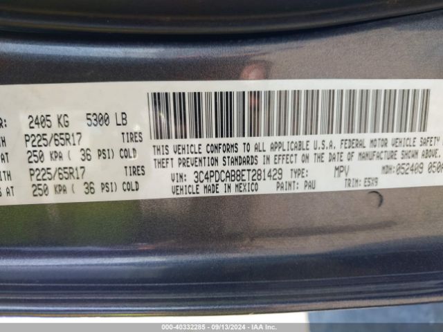 3C4PDCAB8ET281429 Dodge Journey American Value Pkg
