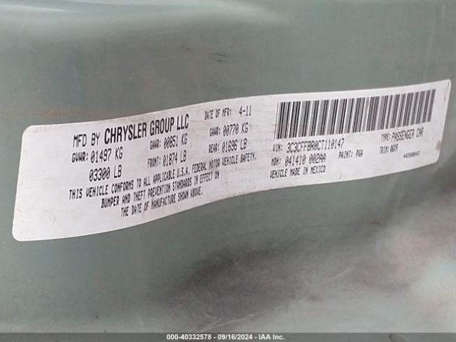 2012 FIAT 500 3C3CFFBR0CT110147 Photo 8
