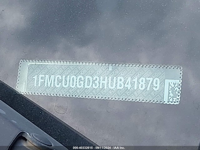Ford ESCAPE SE 2017 1FMCU0GD3HUB41879 Image 9