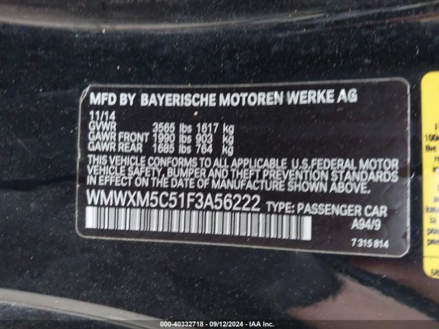 WMWXM5C51F3A56222 Mini Hardtop Cooper