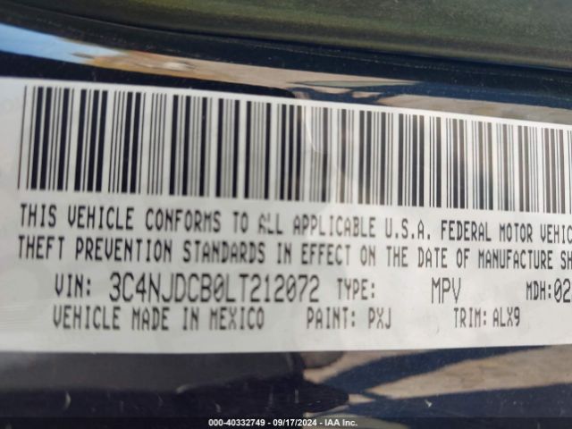 3C4NJDCB0LT212072 Jeep Compass Limited 4x4
