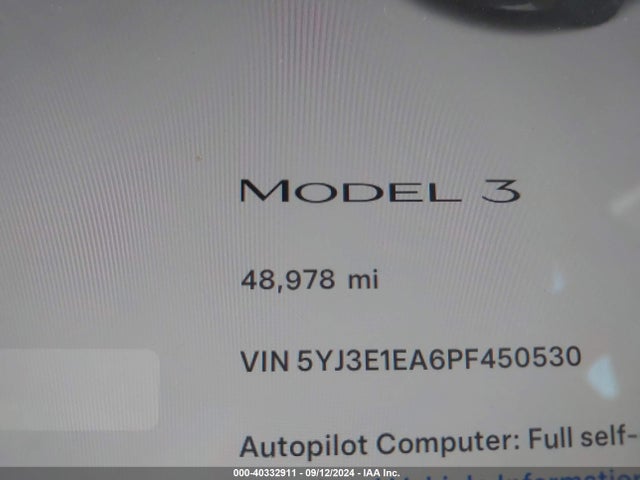 Tesla Model 3 Rear-wheel Drive 2023 5YJ3E1EA6PF450530 Image 16