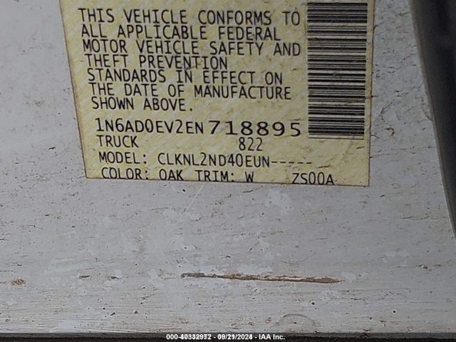 Nissan Frontier Sv 2014 1N6AD0EV2EN718895 Image 9