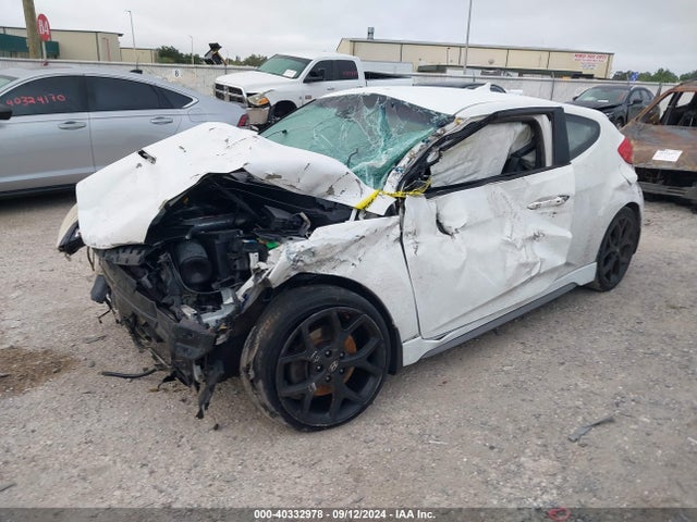 Hyundai Veloster Turbo W/black 2014 KMHTC6AE6EU199357 Image 2