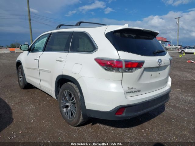 5TDJKRFH2GS343819 Toyota Highlander Xle V6
