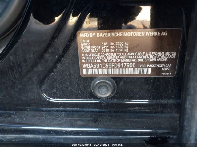 WBA5B1C59FD917806 BMW 535i