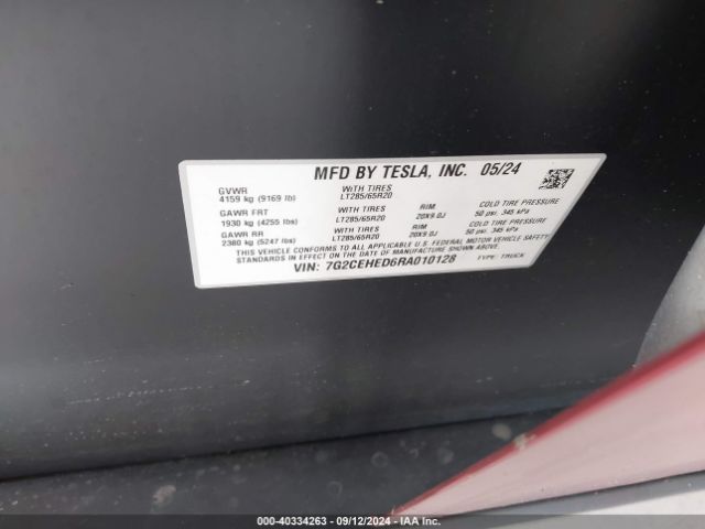 7G2CEHED6RA010128 Tesla Cybertruck All-wheel Drive