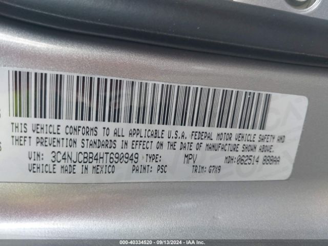 3C4NJCBB4HT690949 Jeep New Compass Latitude Fwd