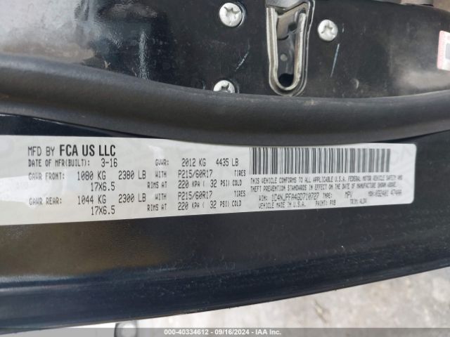 1C4NJPFA4GD710727 Jeep Patriot High Altitude Edition