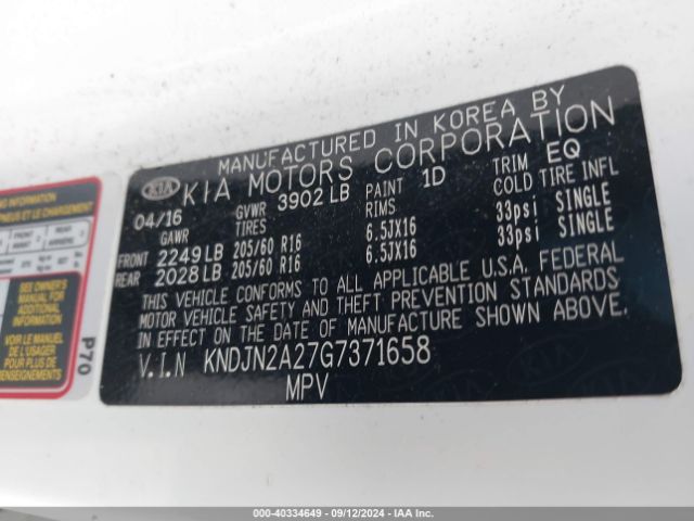 KNDJN2A27G7371658 KIA Soul
