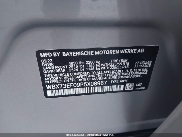 WBX73EF09P5X08967 BMW X1 Xdrive28i