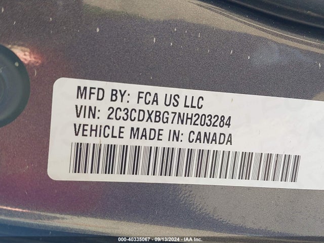 Dodge Charger Sxt Rwd 2022 2C3CDXBG7NH203284 Image 9