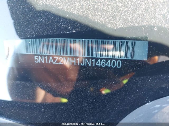 5N1AZ2MH1JN146400 Nissan MURANO SV