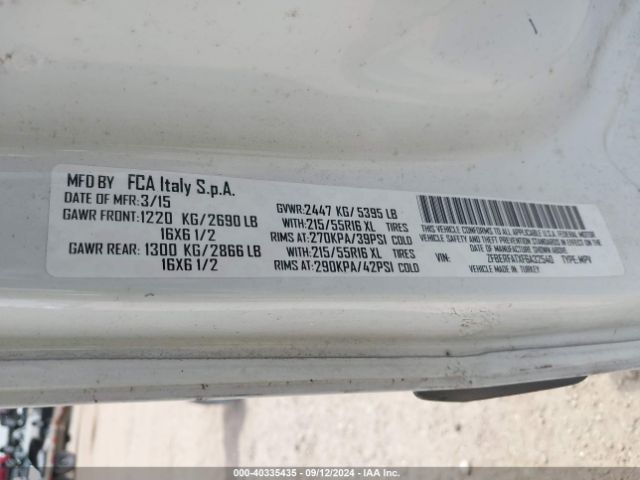 ZFBERFATXF6A32540 RAM Promaster City Tradesman