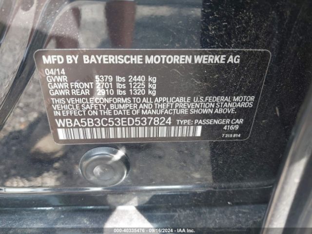 WBA5B3C53ED537824 BMW 535i Xdrive