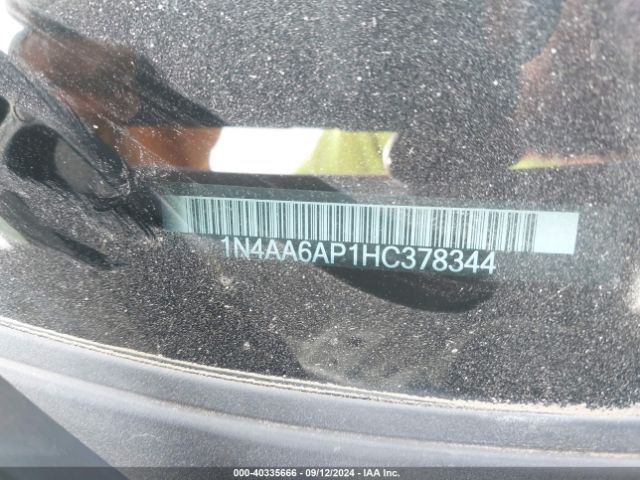 1N4AA6AP1HC378344 Nissan Maxima 3.5 Platinum/3.5 S/3.5 Sl/3.5 Sr/3.5 Sv