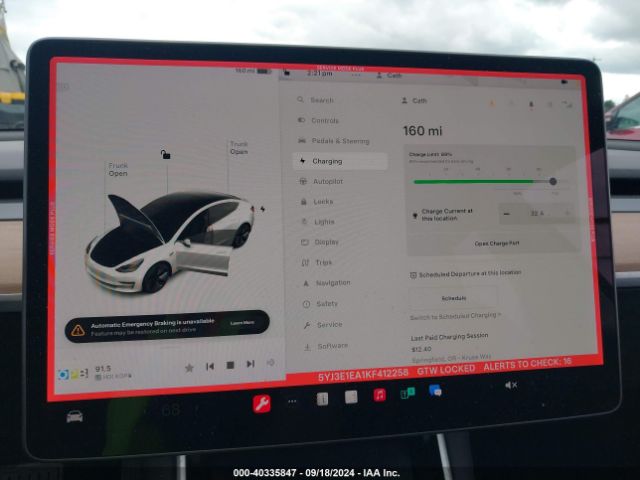5YJ3E1EA1KF412258 Tesla Model 3 Long Range/mid Range/standard Range/standard Range Plus