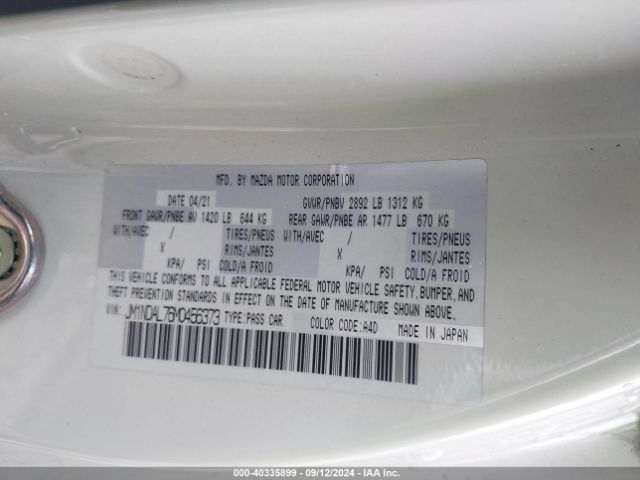 JM1NDAL76M0456373 Mazda Mx-5 Miata Rf Club