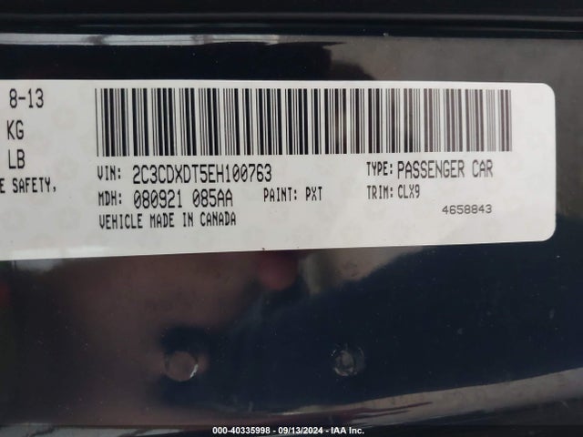 Dodge Charger R/t Max 2014 2C3CDXDT5EH100763 Image 9