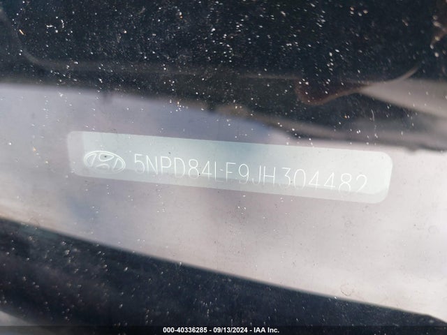 Hyundai ELANTRA SEL 2018 5NPD84LF9JH304482 Image 9
