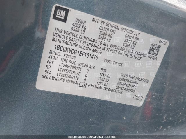 1GC0KVCG1EF101410 Chevrolet Silverado 2500hd Work Truck