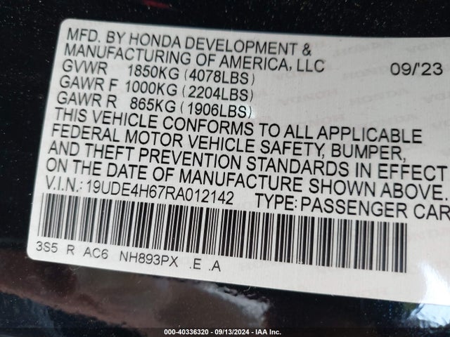Acura Integra A-spec Technology Package 2024 19UDE4H67RA012142 Image 9