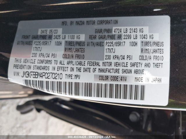 JM3KFBBM4P0270210 Mazda Cx-5 2.5 S Select
