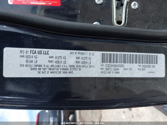 Dodge Charger Sxt 2016 2C3CDXHG0GH332851 Image 9