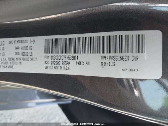 1C3CCCCG7FN532814 Chrysler 200 C