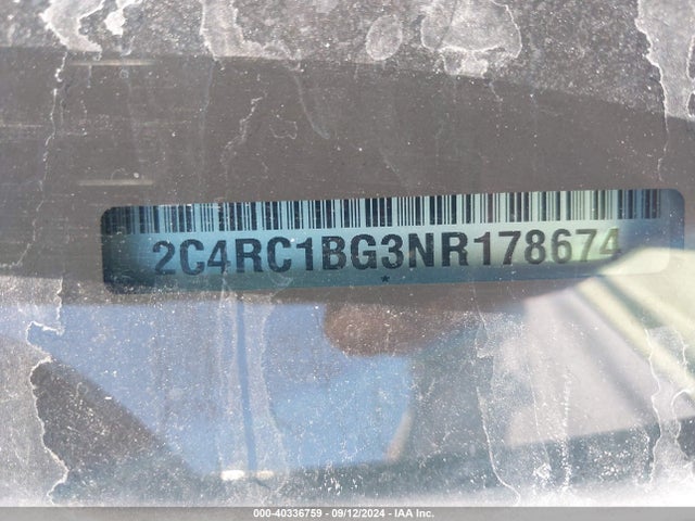 2C4RC1BG3NR178674 Chrysler Pacifica Touring L