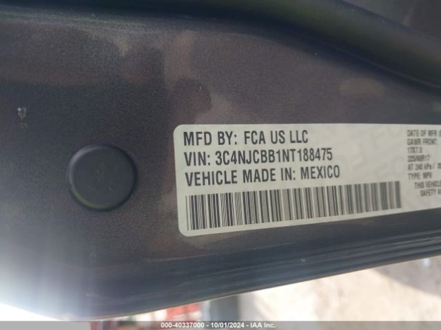 3C4NJCBB1NT188475 Jeep Compass Latitude Fwd