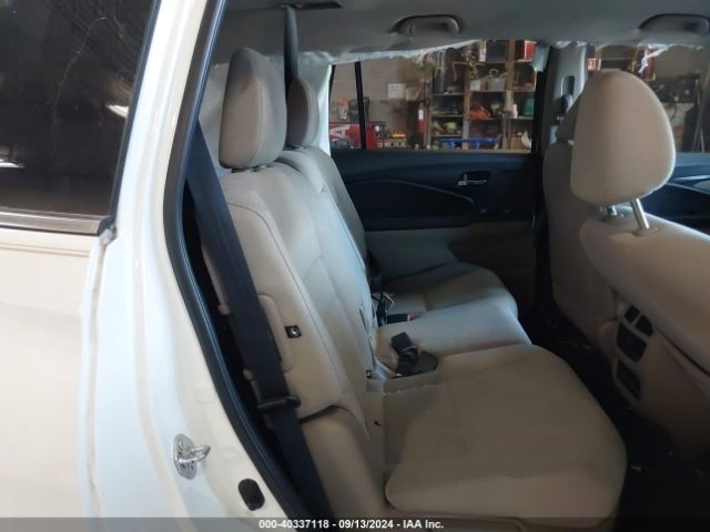 5FNYF5H18HB038584 Honda PILOT LX