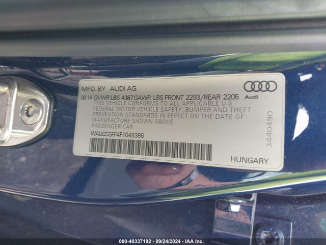 WAUCCGFF4F1049386 Audi A3 1.8t Premium