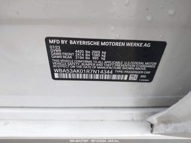 WBA53AK01R7N14344 BMW 228 Gran Coupe I Sdrive