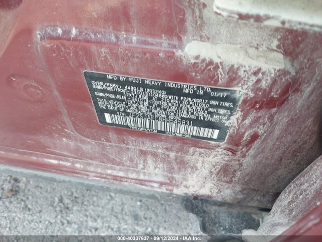 Subaru Forester 2.5i Premium 2017 JF2SJAEC8HH545831 Image 9