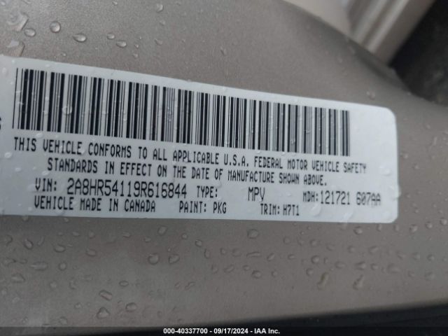 2009 CHRYSLER TOWN & COUNTRY 2A8HR54119R616844 Photo 8