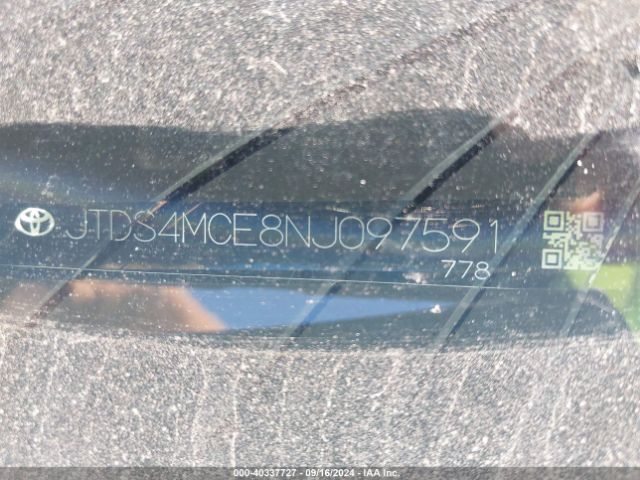 JTDS4MCE8NJ097591 Toyota COROLLA SE