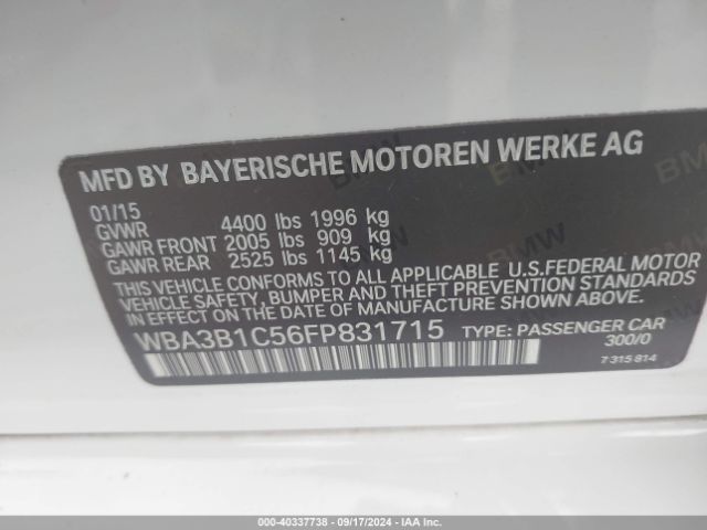 WBA3B1C56FP831715 BMW 320i