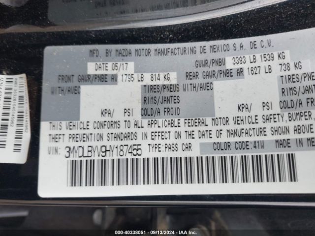 3MYDLBYV9HY187455 Toyota YARIS IA