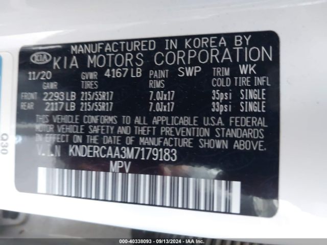 KNDERCAA3M7179183 KIA SELTOS EX