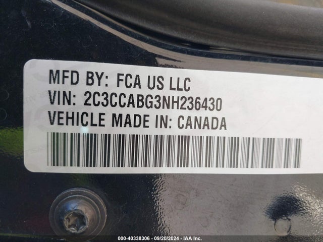 2C3CCABG3NH236430 Chrysler 300 S
