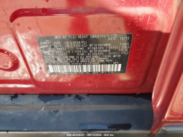 4S4BSBLCXG3274640 Subaru Outback 2.5i Limited