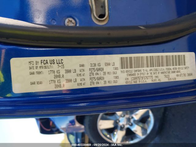1C6RR7GT9FS767775 RAM 1500 Big Horn