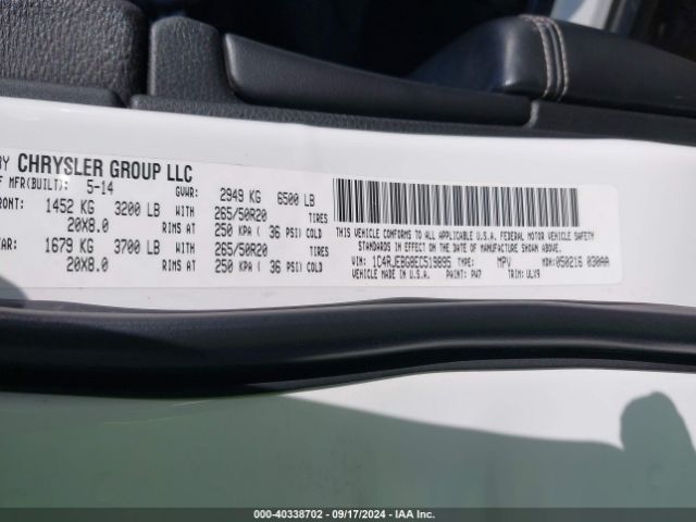 1C4RJEBG8EC519895 Jeep Grand Cherokee Limited