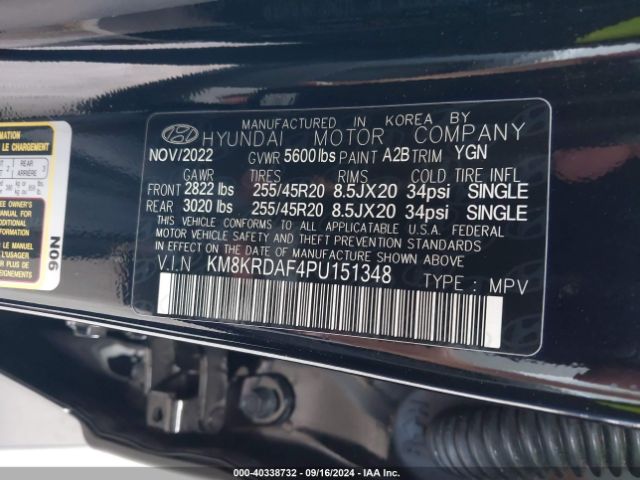 KM8KRDAF4PU151348 Hyundai Ioniq 5 Limited