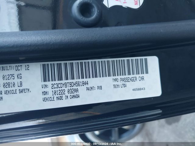 2013 DODGE CHALLENGER 2C3CDYBT9DH561844 Photo 8
